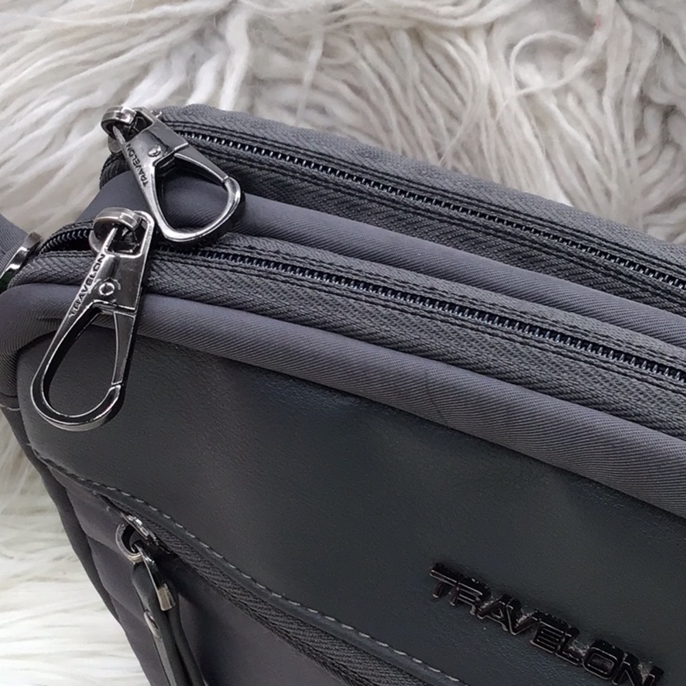 Travelon Gray Messenger Bag - Picture 9 of 13